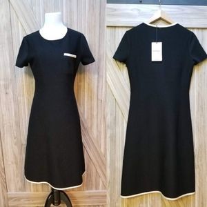Salvatore Ferragamo Maximilian Davis Midi Noir Dress